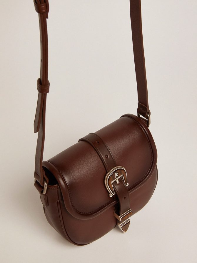 Women’s small Rodeo Bag in dark tan leather - Image 2