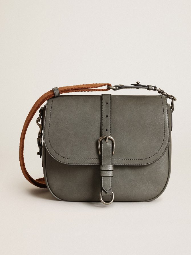 Women’s Francis Bag medium in stone gray leather