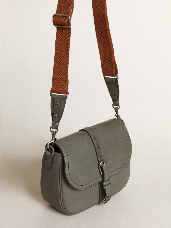 Women’s Francis Bag medium in stone gray leather - Image 2