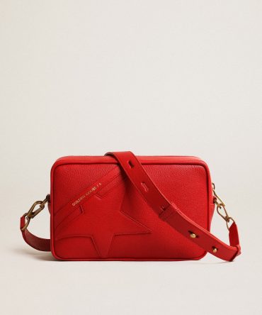 Women’s Star Bag in bright red leather