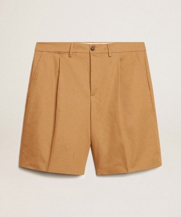 Men’s Bermuda shorts in beige cotton