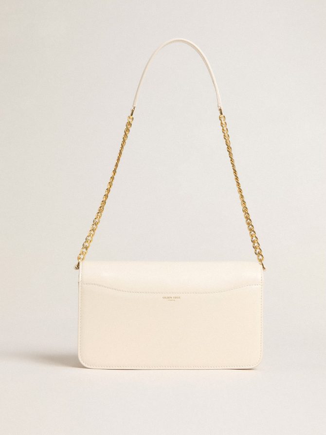 Gioia Bag in butter-colored boarded leather with gold details - Image 4