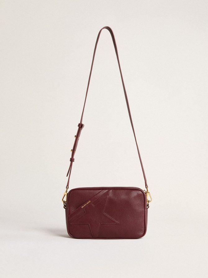 Star Bag in wine-red leather with tone-on-tone star - Image 2