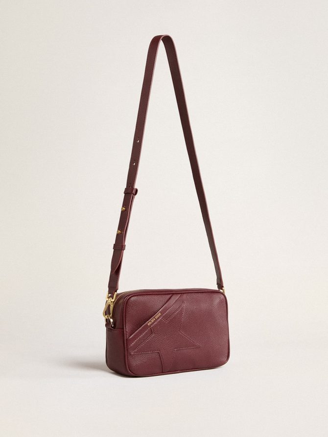 Star Bag in wine-red leather with tone-on-tone star - Image 3