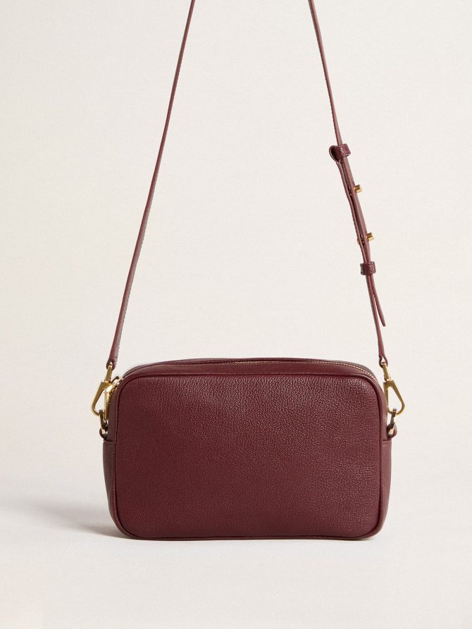 Star Bag in wine-red leather with tone-on-tone star - Image 4