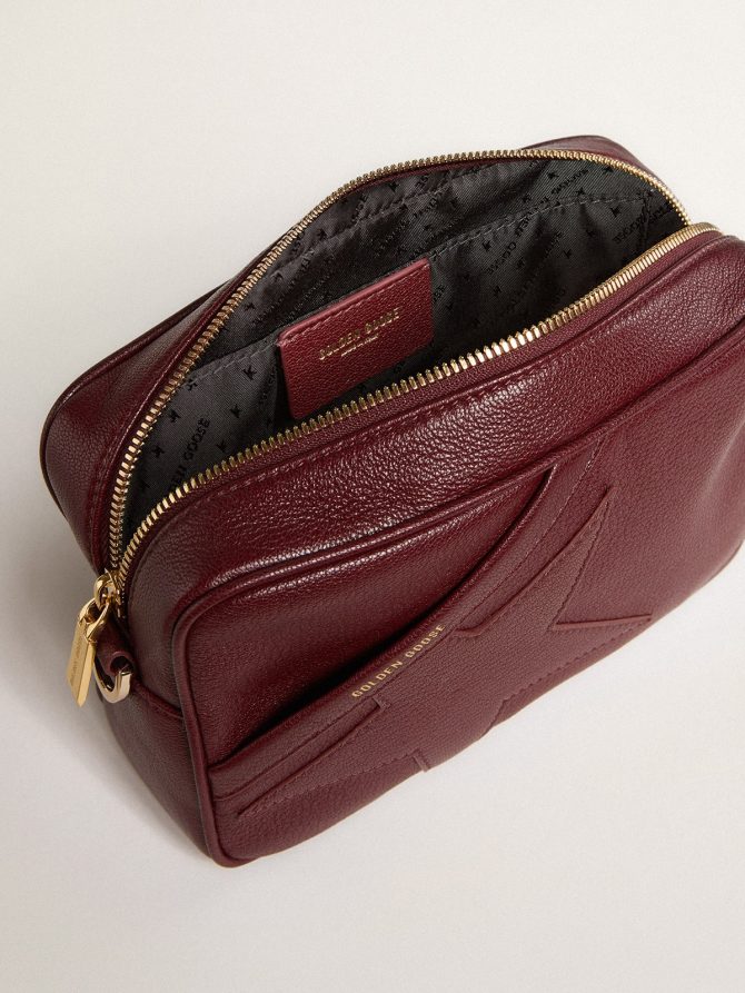 Star Bag in wine-red leather with tone-on-tone star - Image 5
