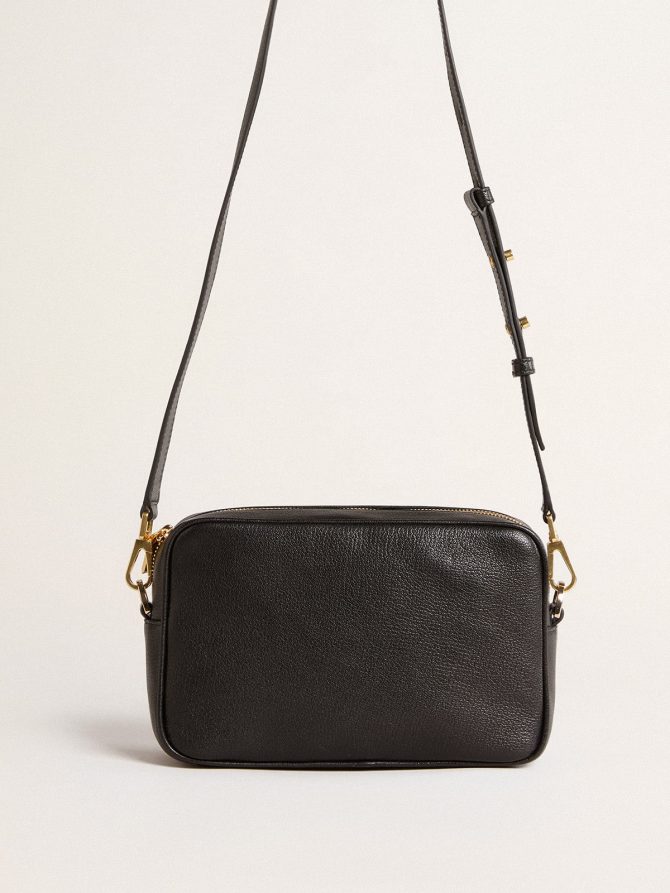 Star Bag in black leather with tone-on-tone star - Image 4