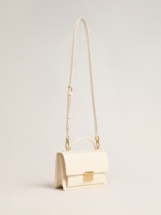 Venezia Bag in butter-colored boarded leather with gold details - Image 2