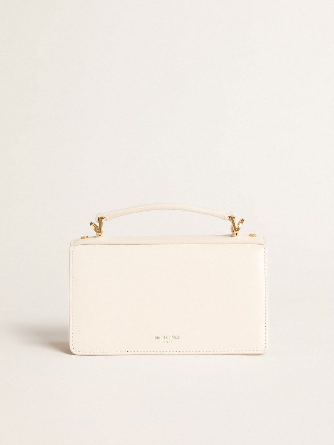 Small Venezia Bag in butter-colored boarded leather with gold details - Image 4