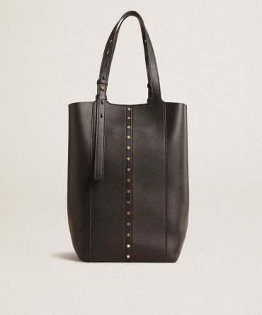 24/7 Bag in black leather with adjustable handles