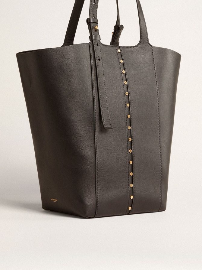 24/7 Bag in black leather with adjustable handles - Image 5