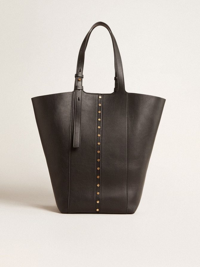 24/7 Bag in black leather with adjustable handles - Image 6