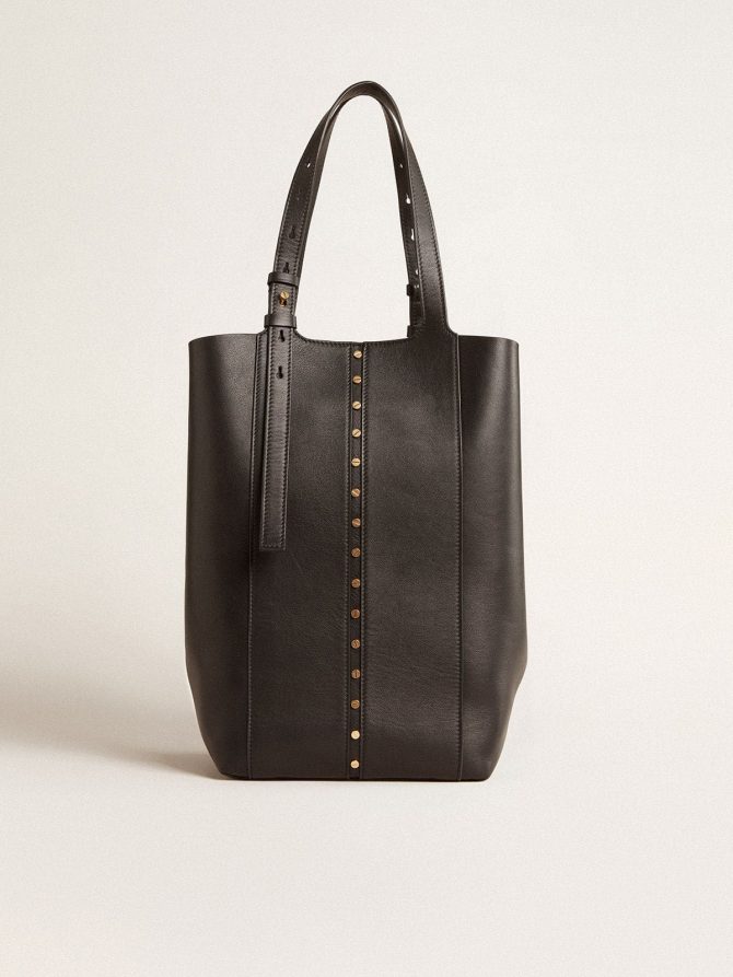 24/7 Bag in black leather with adjustable handles - Image 7