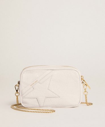 Mini Star Bag in butter-white leather with tone-on-tone star