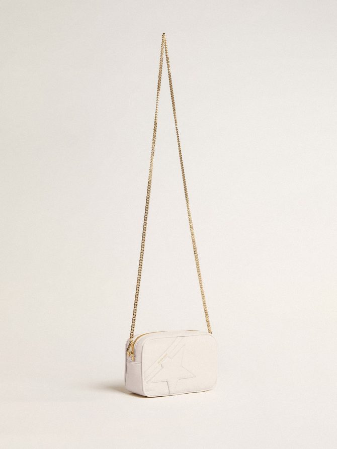 Mini Star Bag in butter-white leather with tone-on-tone star - Image 3