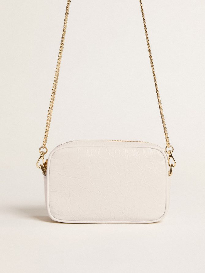 Mini Star Bag in butter-white leather with tone-on-tone star - Image 4