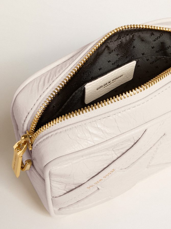 Mini Star Bag in butter-white leather with tone-on-tone star - Image 5