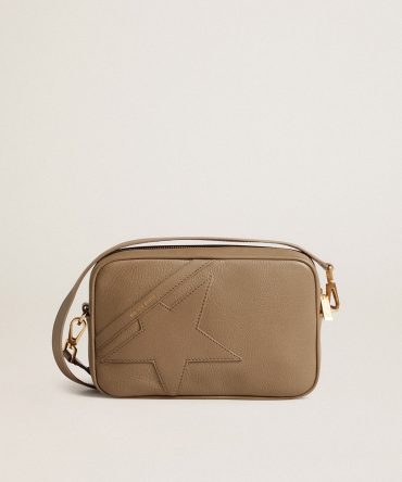 Star Bag in sage-green leather with tone-on-tone star