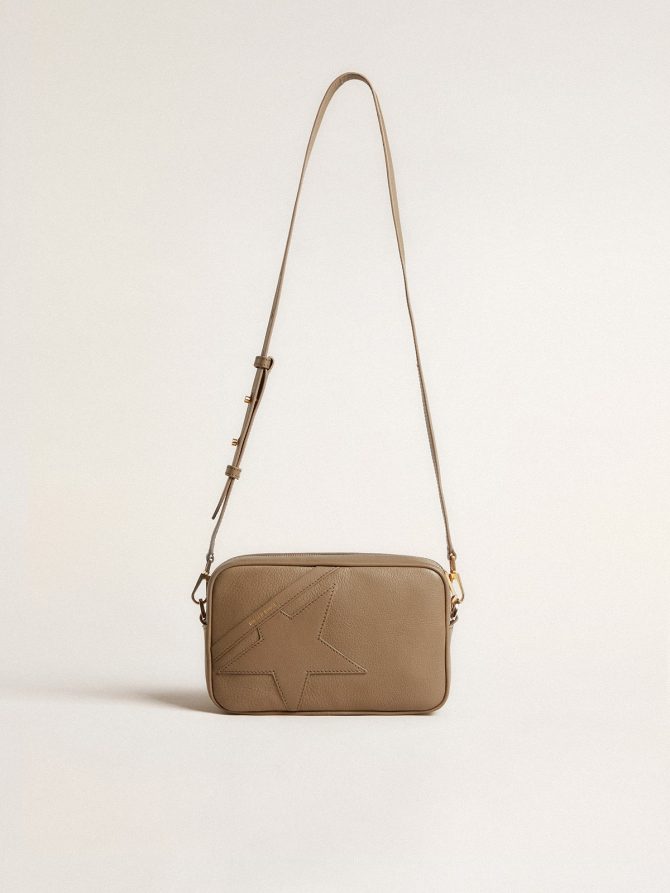 Star Bag in sage-green leather with tone-on-tone star - Image 2