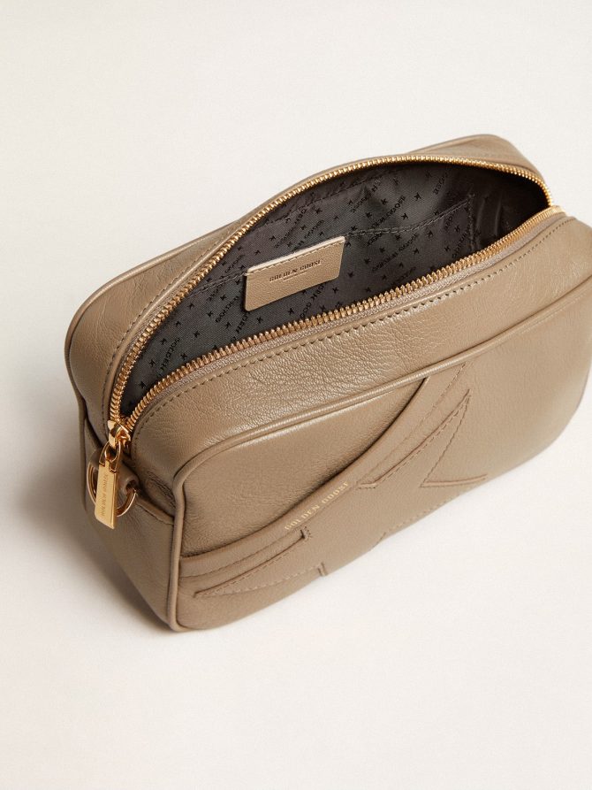 Star Bag in sage-green leather with tone-on-tone star - Image 5