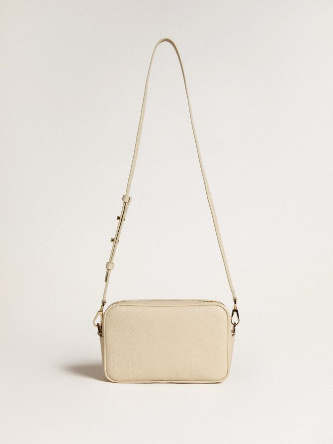 Star Bag in butter-colored hammered leather with Swarovski crystal star - Image 4