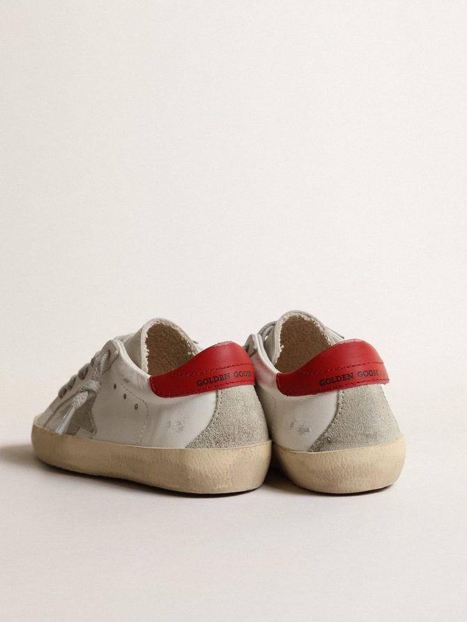 Super-Star Junior with suede star and red leather heel tab - Image 4