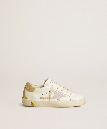 Super-Star Junior with lilac leather star and glitter heel tab