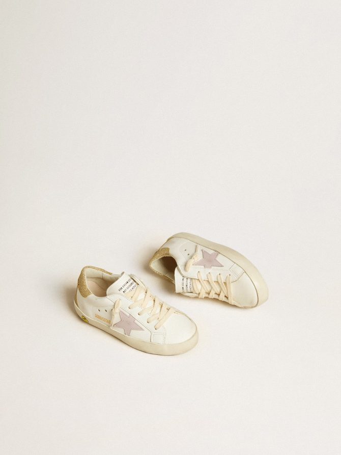 Super-Star Junior with lilac leather star and glitter heel tab - Image 2
