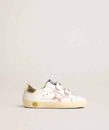 Junior Old School with metallic peach leather star