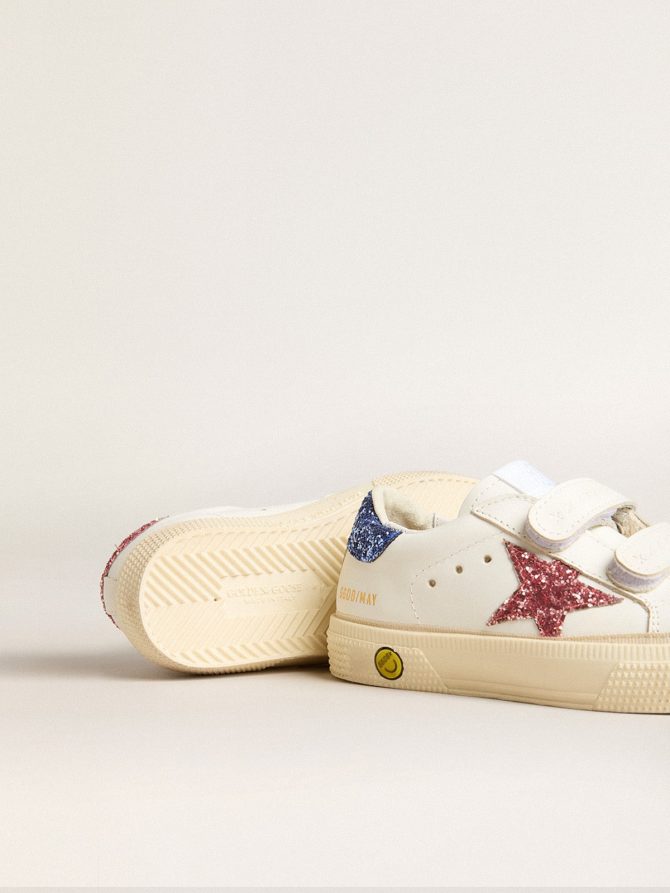 Junior May School in leather with glitter star and heel tab - Image 4