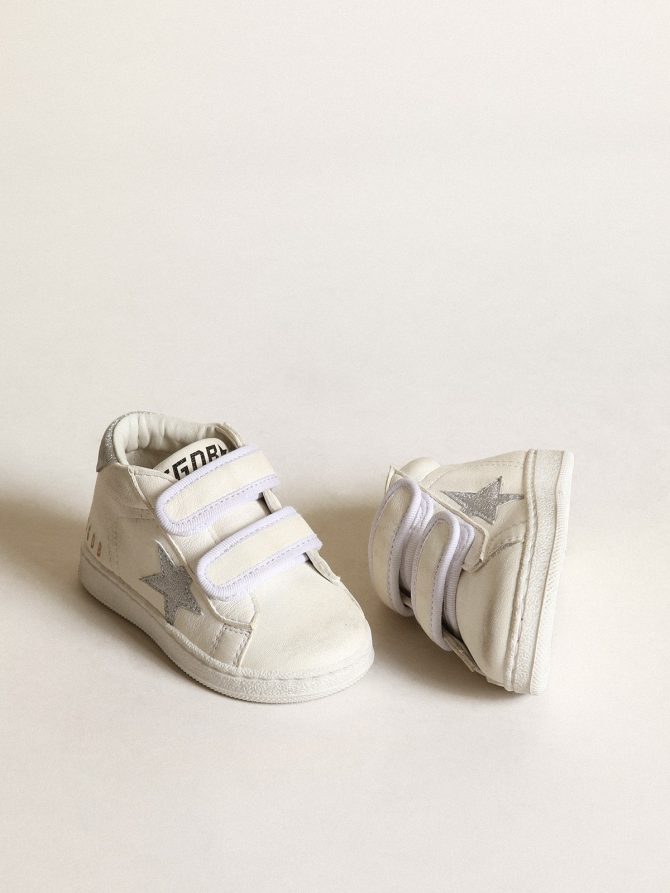 June in nappa leather with silver glitter star and heel tab - Image 2