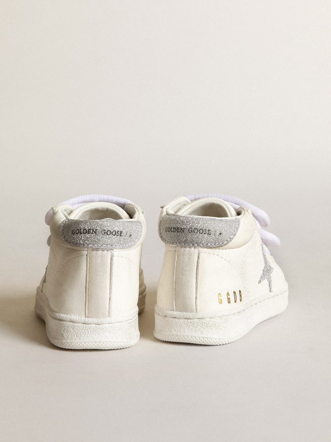 June in nappa leather with silver glitter star and heel tab - Image 4