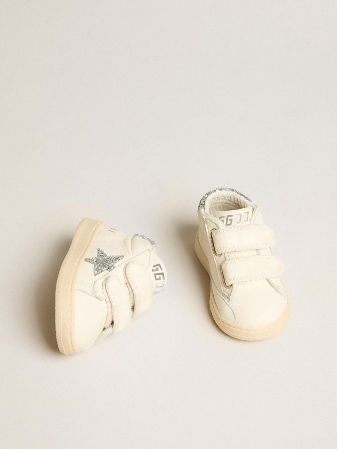 June in nappa leather with silver glitter star and heel tab - Image 2