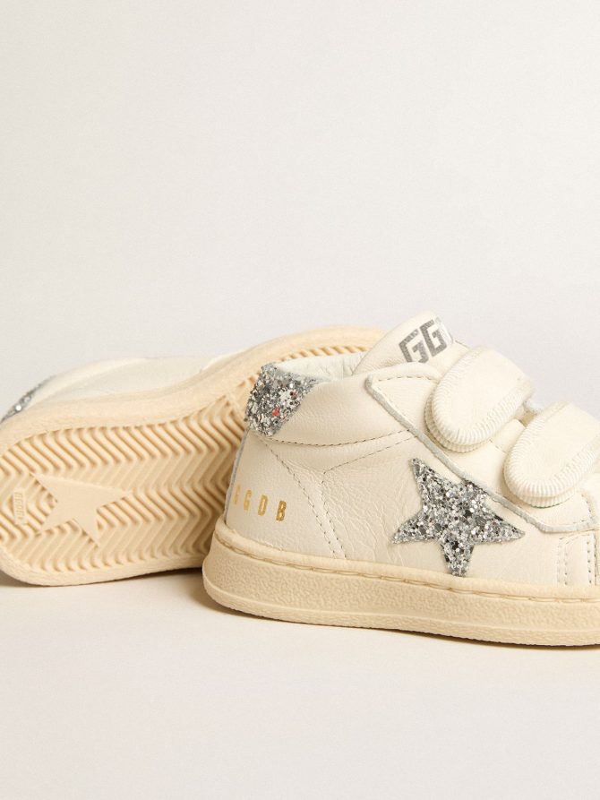June in nappa leather with silver glitter star and heel tab - Image 3