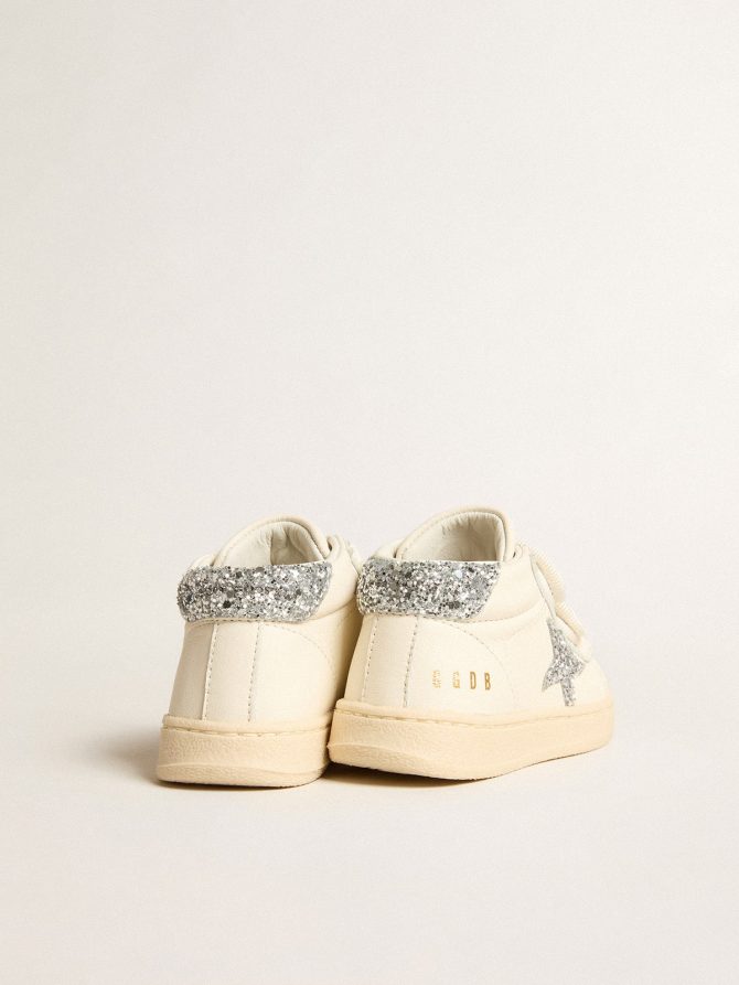 June in nappa leather with silver glitter star and heel tab - Image 4