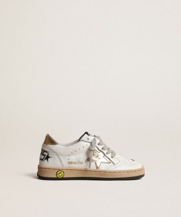 Ball Star Junior with gold metallic leather star and heel tab