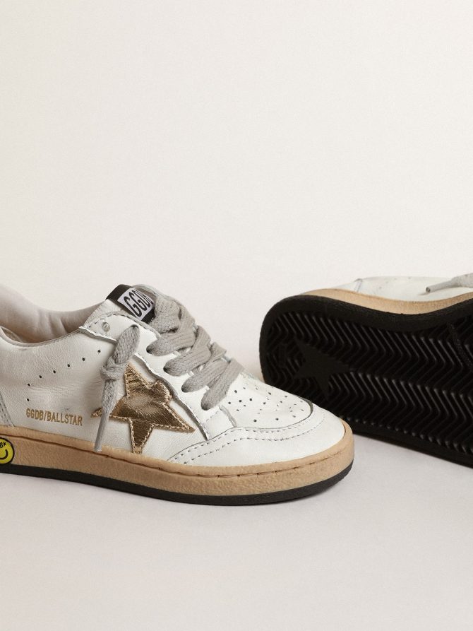 Ball Star Junior with gold metallic leather star and heel tab - Image 3