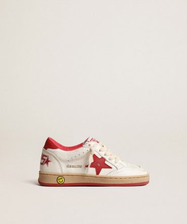 Ball Star Junior in nappa with red leather star and heel tab