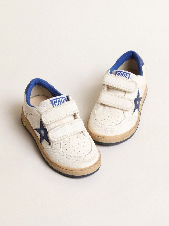 Ball Star Junior with blue metallic leather star and heel tab - Image 2