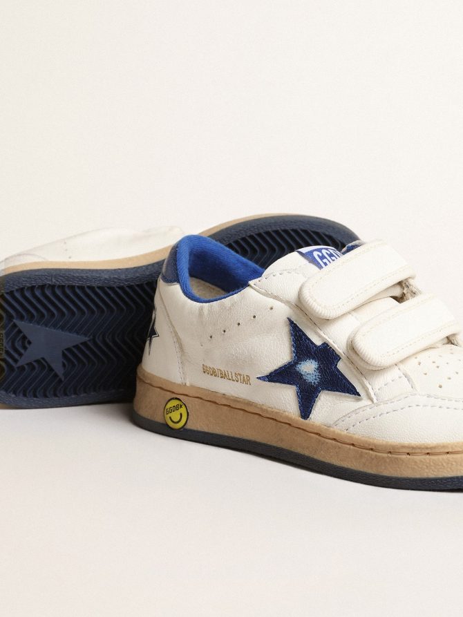 Ball Star Junior with blue metallic leather star and heel tab - Image 4