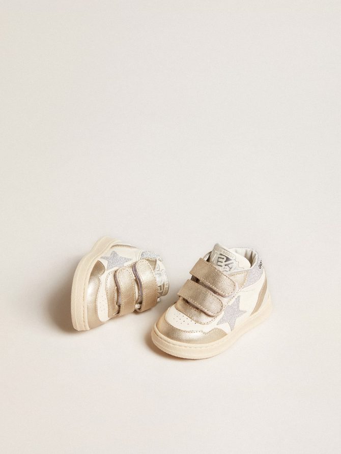 June Junior in nappa and metallic leather inserts with glitter star - Image 2