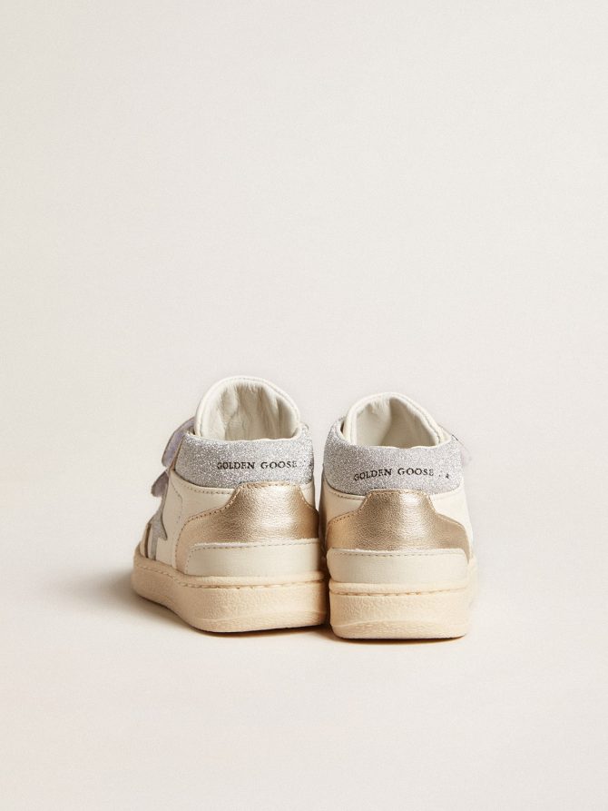 June Junior in nappa and metallic leather inserts with glitter star - Image 4