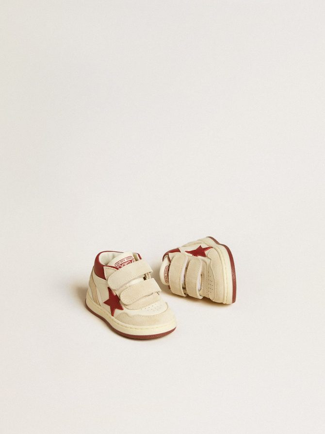 June Junior in nappa and suede with red leather star and heel tab - Image 2