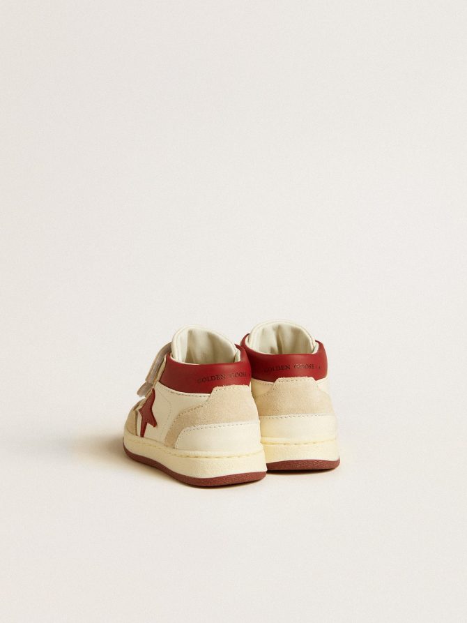 June Junior in nappa and suede with red leather star and heel tab - Image 4