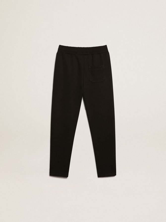 Boys’ black joggers with white stars - Image 2