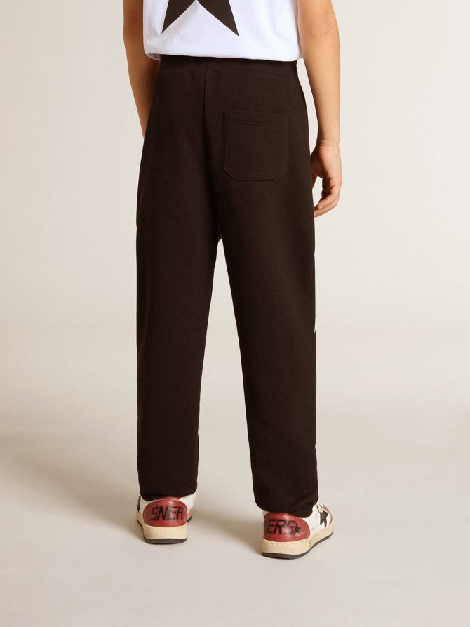 Boys’ black joggers with white stars - Image 5