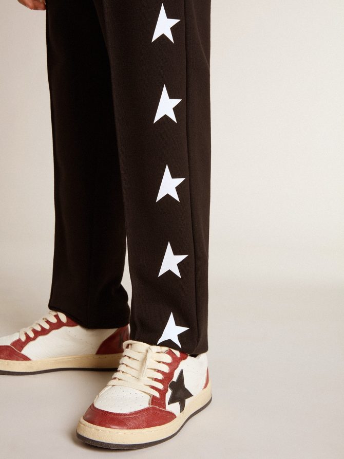 Boys’ black joggers with white stars - Image 6