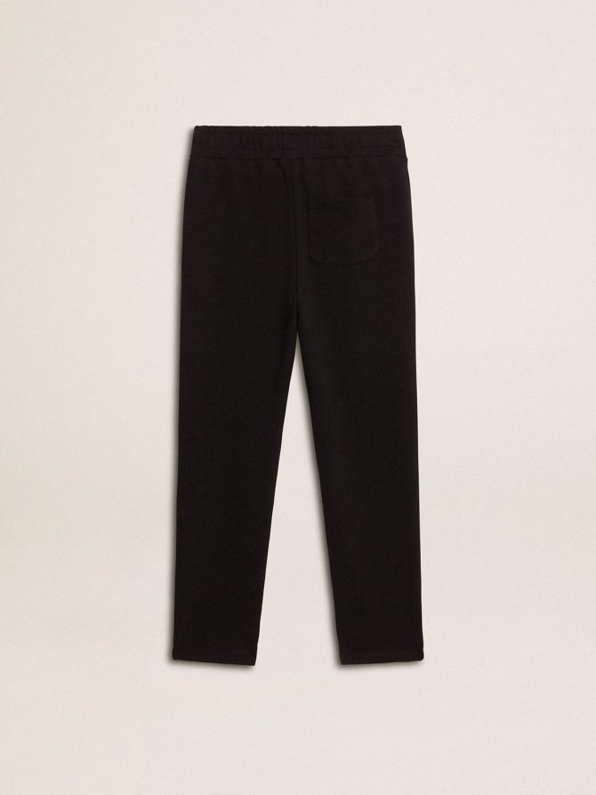 Boys’ black joggers with white stars - Image 7