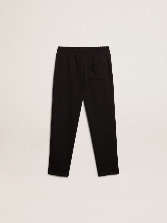 Boys’ black joggers with white stars - Image 6