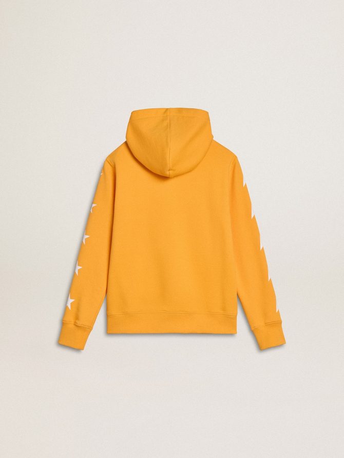 Boys’ orange sweatshirt with zip fastening - Image 6